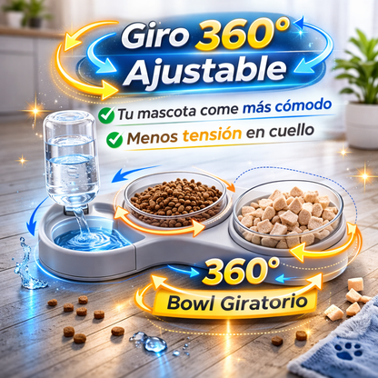 Más Orden, Más Comodidad, Más Amor Con El Comedero Y Bebedero 3 en 1