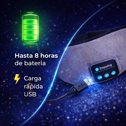 Duerme Como Nunca Antes Con El Antifaz Ajustable Con Bluetooth