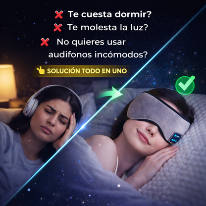 Duerme Como Nunca Antes Con El Antifaz Ajustable Con Bluetooth