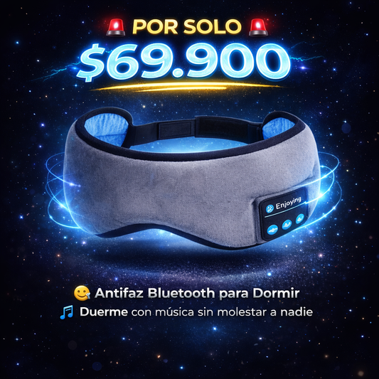 Duerme Como Nunca Antes Con El Antifaz Ajustable Con Bluetooth