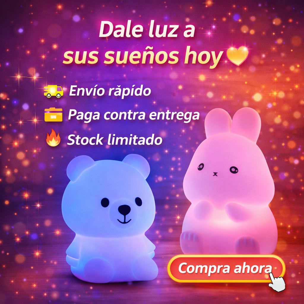 Un compañero brillante cada noche los ositos  y conejos brillantes