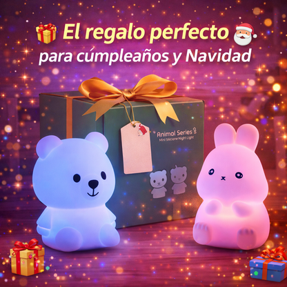 Un compañero brillante cada noche los ositos  y conejos brillantes