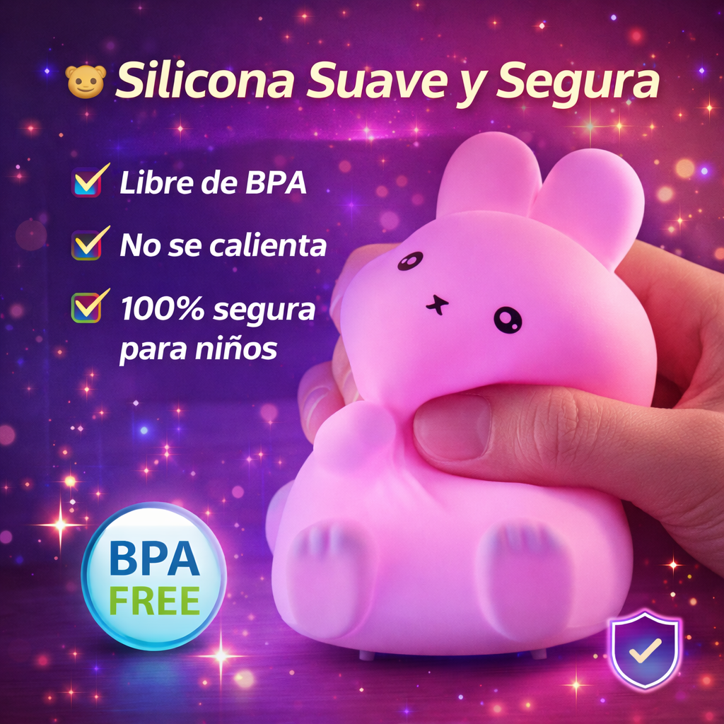 Un compañero brillante cada noche los ositos  y conejos brillantes