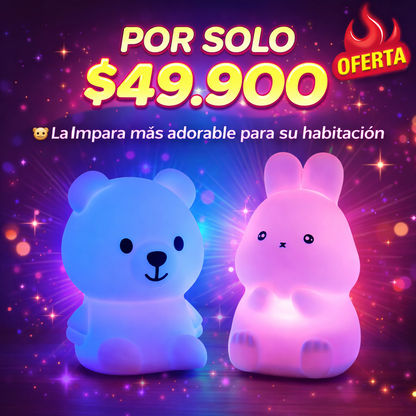 Un compañero brillante cada noche los ositos  y conejos brillantes